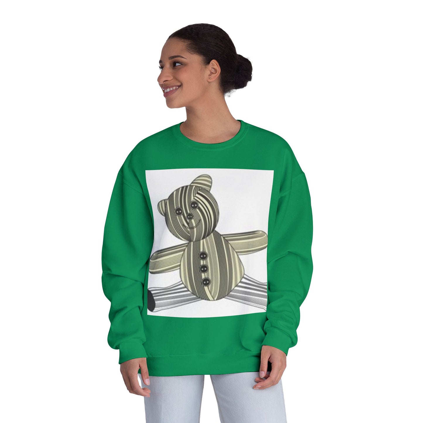 Cozy Teddy Bear Graphic Sweatshirt - Perfect for All Ages