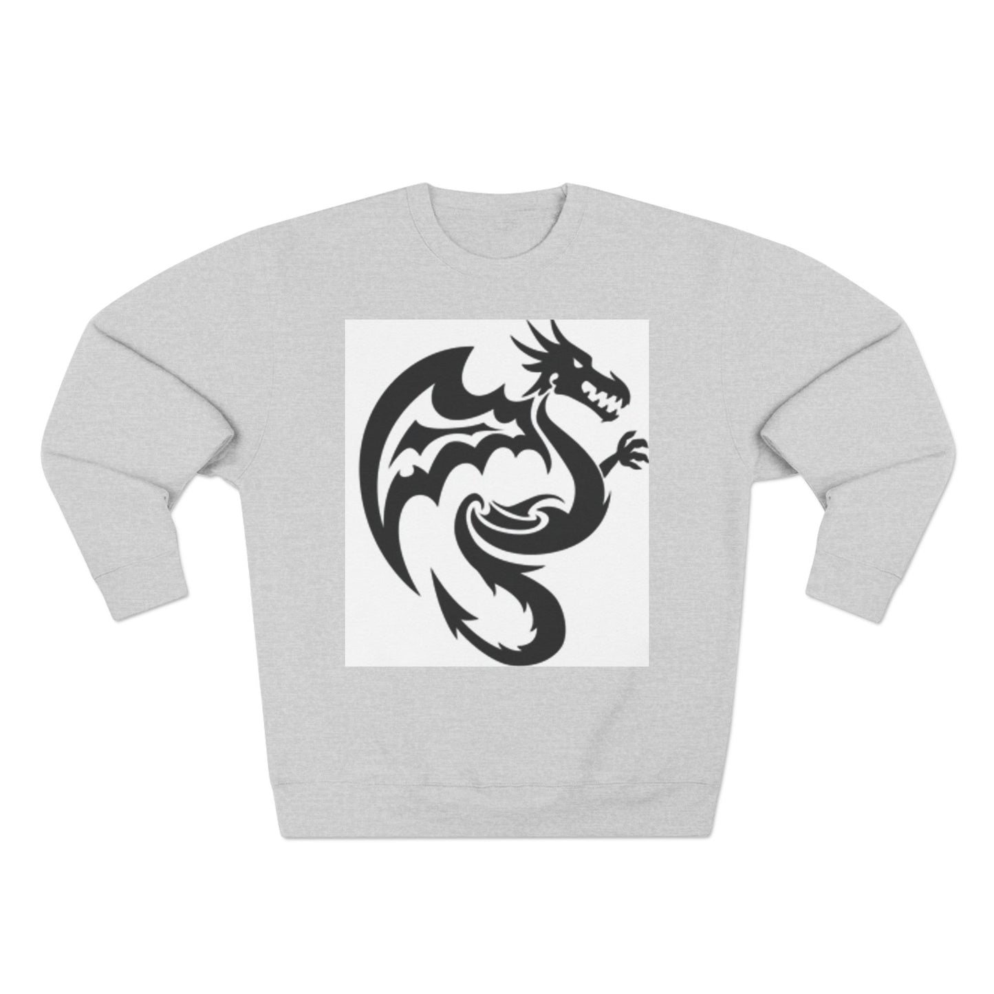Unisex Dragon Graphic Crewneck Sweatshirt - Stylish & Cozy for Fantasy Lovers