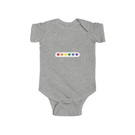 Rainbow Hearts Infant Bodysuit - Cute Baby Clothing for Love and Joy