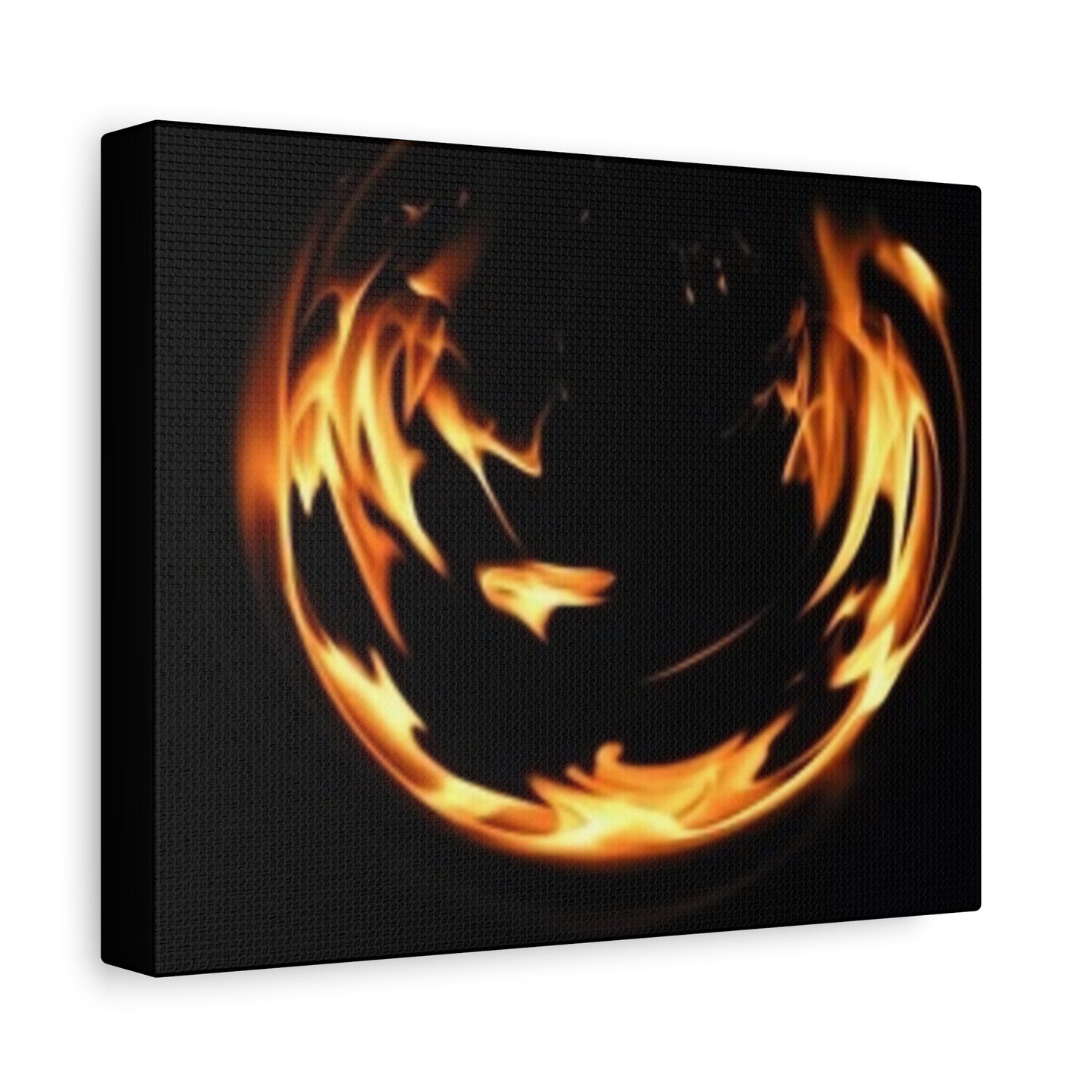 Fire Swirl Matte Canvas Art - Stretched 1.25" Gallery Wrap