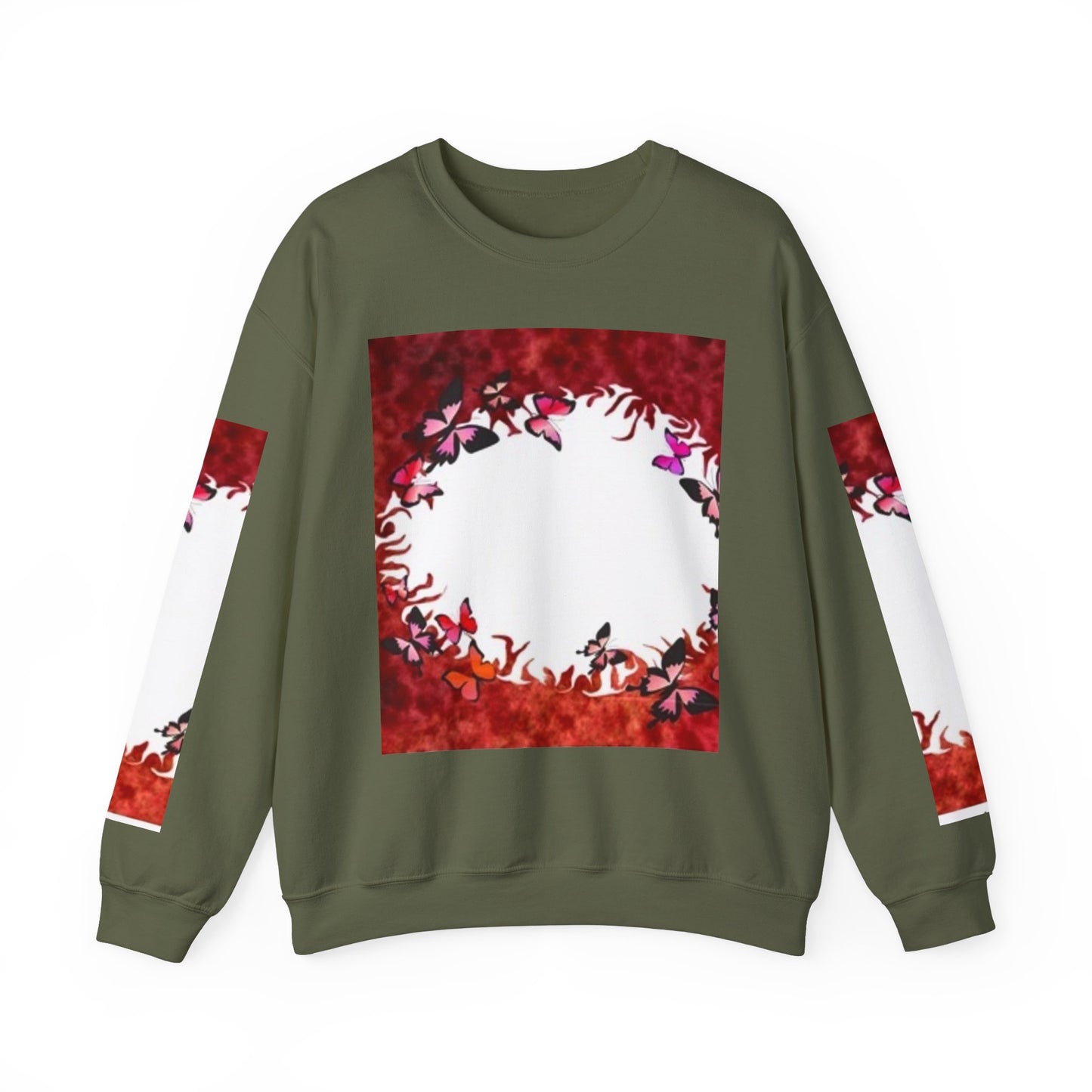 Floral Nature Crewneck Sweatshirt - Cozy Unisex Pullover for Nature Lovers