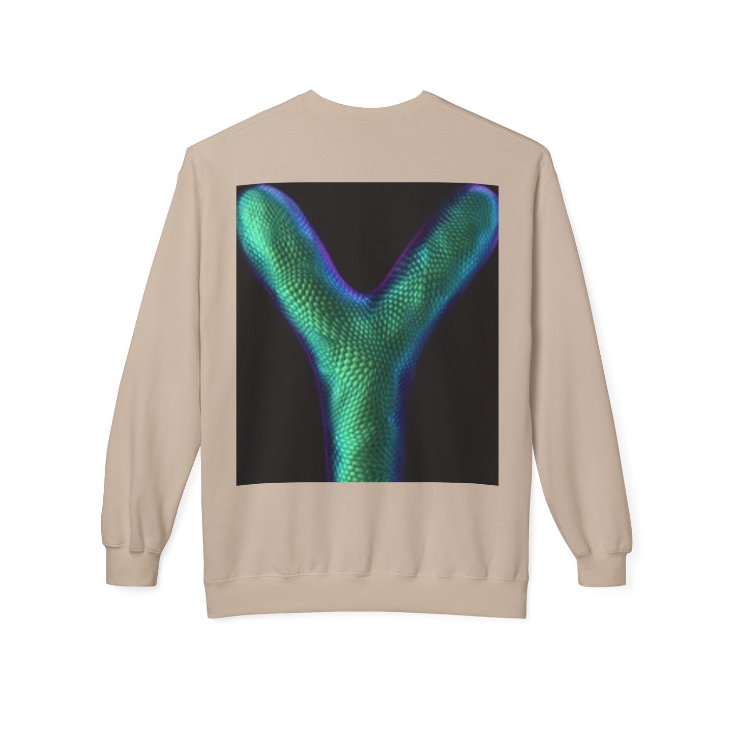 Unisex Y Graphic Fleece Crewneck Sweatshirt - Cozy Modern Style