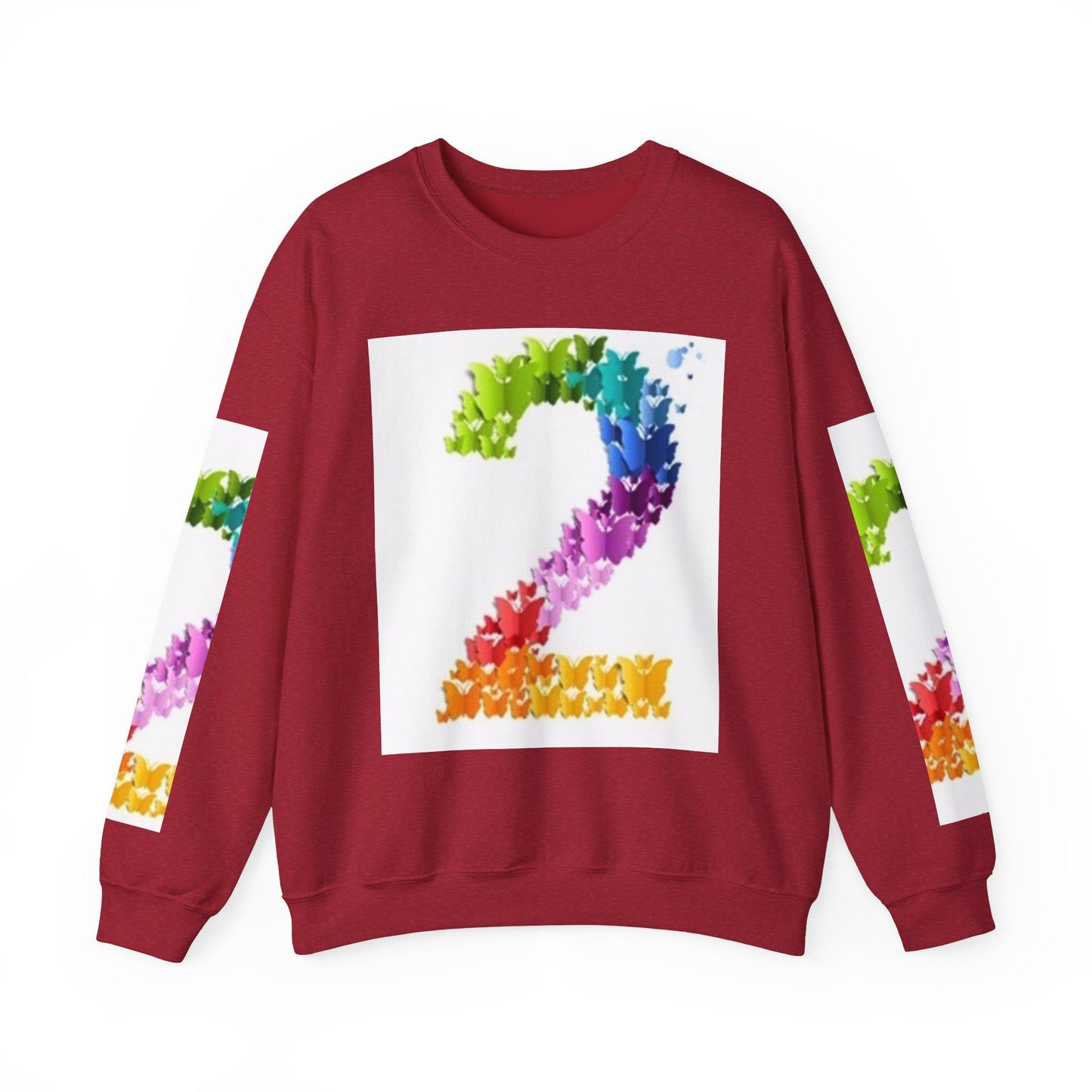 Colorful Floral Number 2 Sweatshirt for Celebrations