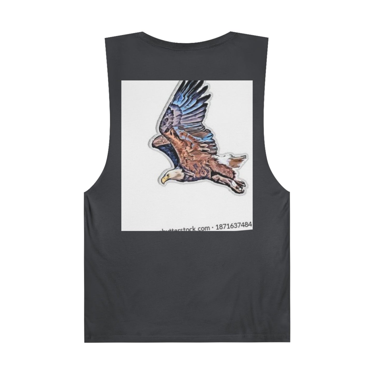 Unisex Artistic Spiderweb & Eagle Tank Top - Unique Graphic Sleeveless Tee for Nature Lovers