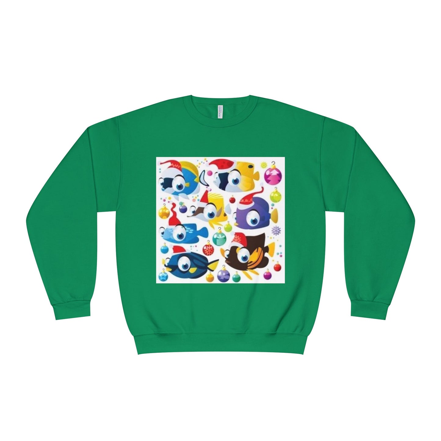 Whimsical Colorful Crewneck Sweatshirt – Fun Cartoon Design