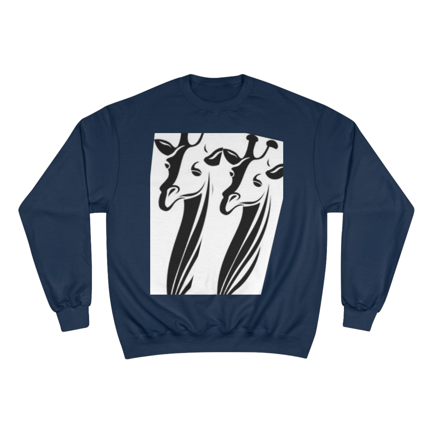 Giraffe Lovers Champion Sweatshirt - Cozy Wildlife Apparel