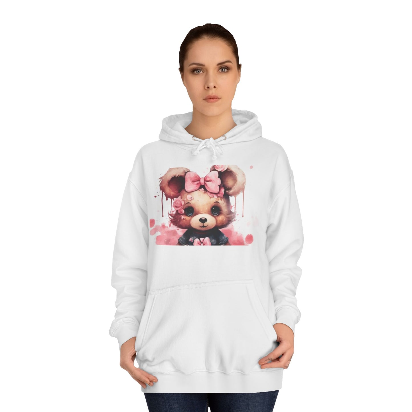 Unisex College Hoodie - Bold Graphic Design for Trendy Campus Style