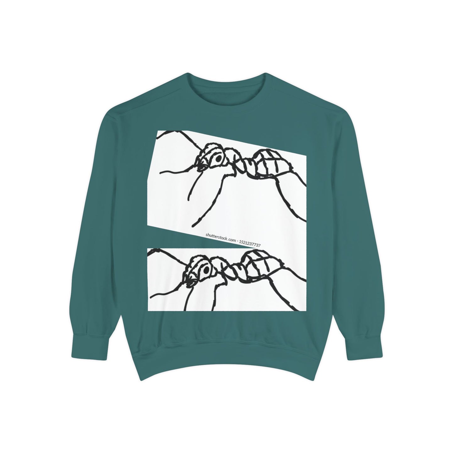 Ant-Inspired Unisex Garment-Dyed Sweatshirt - Unique Nature Lover Gift