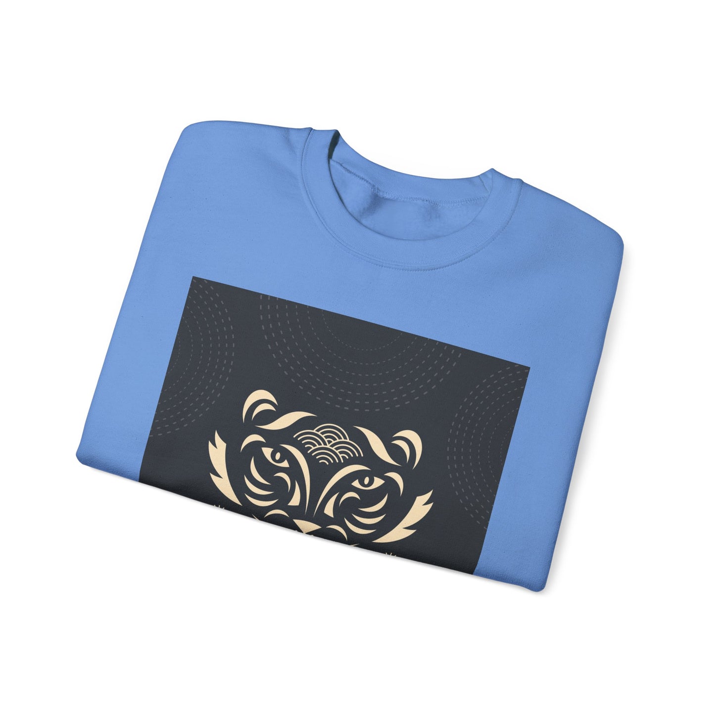 Halloween-Themed Unisex Crewneck Sweatshirt with Spooky Eyes and Bird Design
