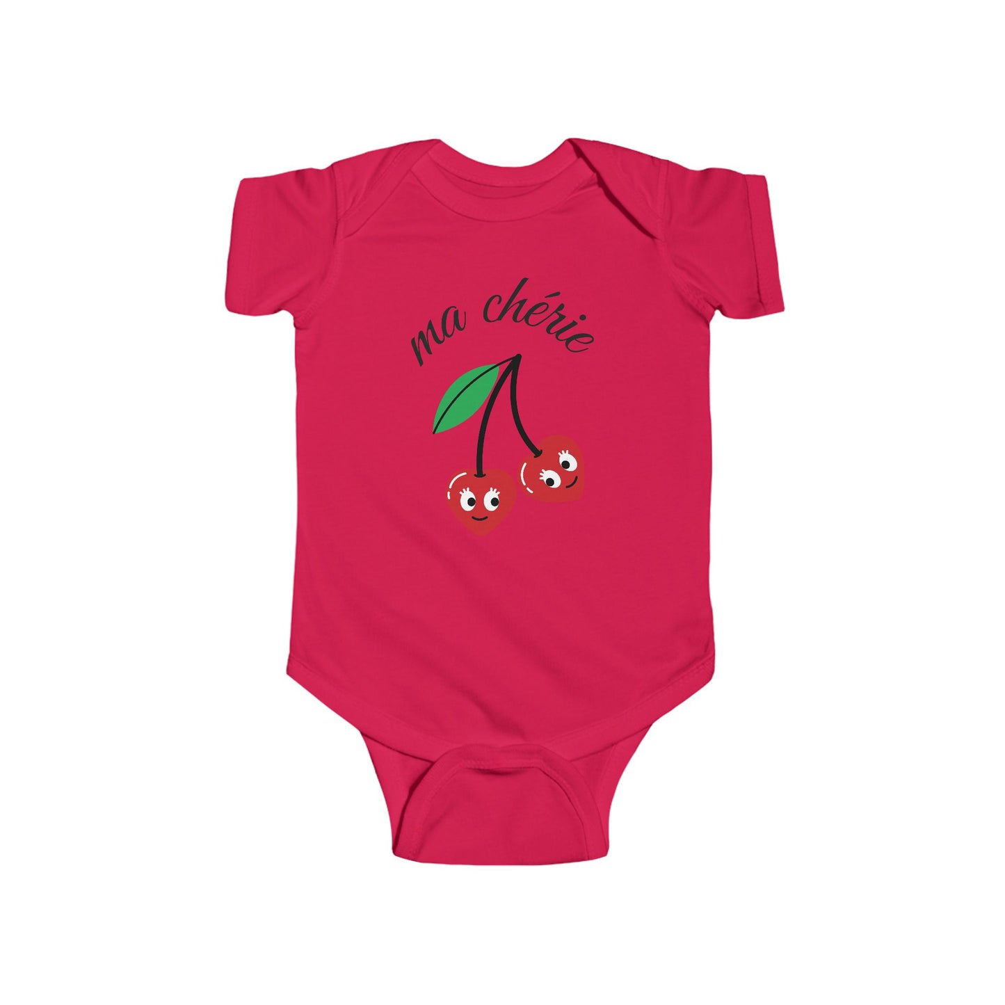 Cute Cherry Infants Bodysuit - "ma chérie" Design