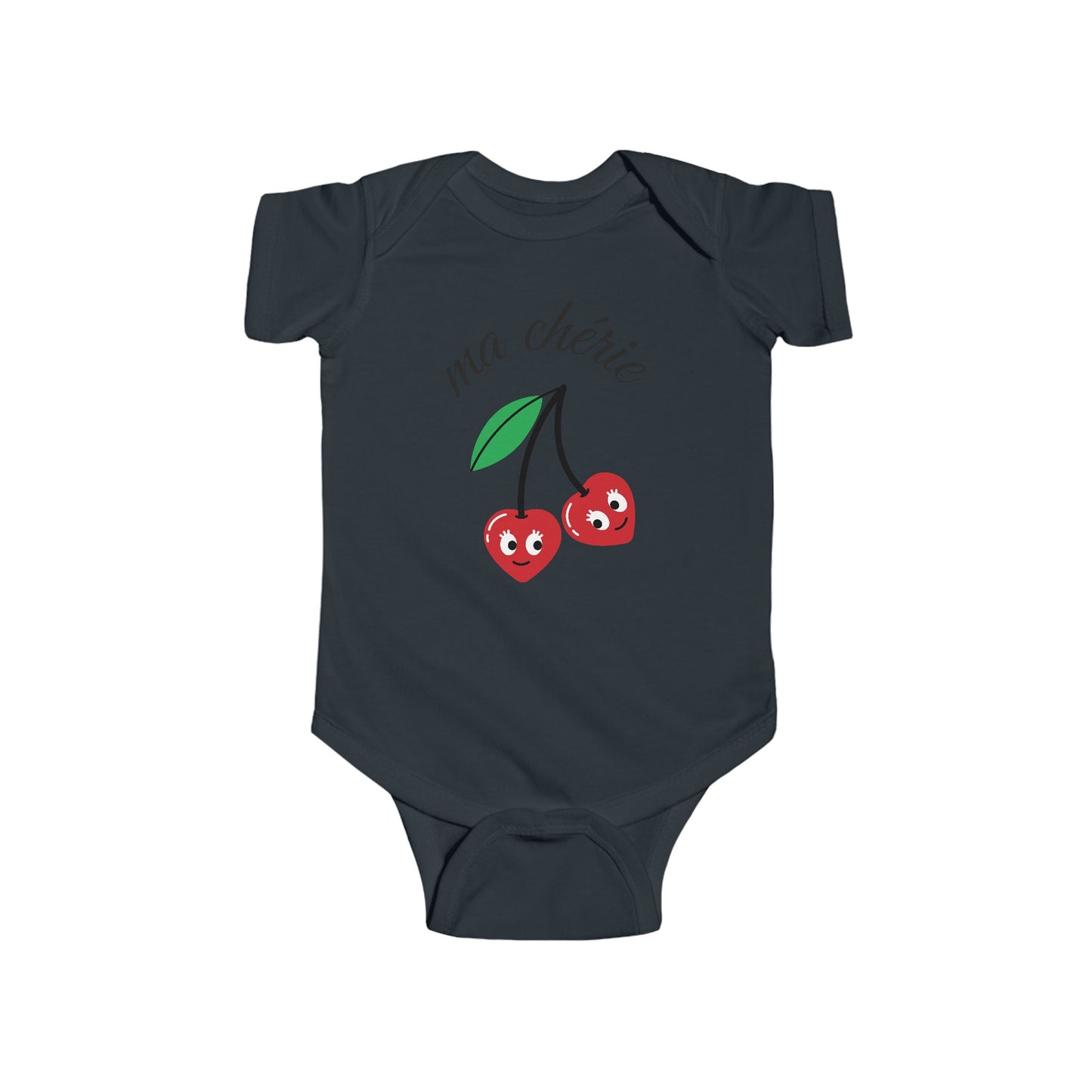 Cute Cherry Infants Bodysuit - "ma chérie" Design