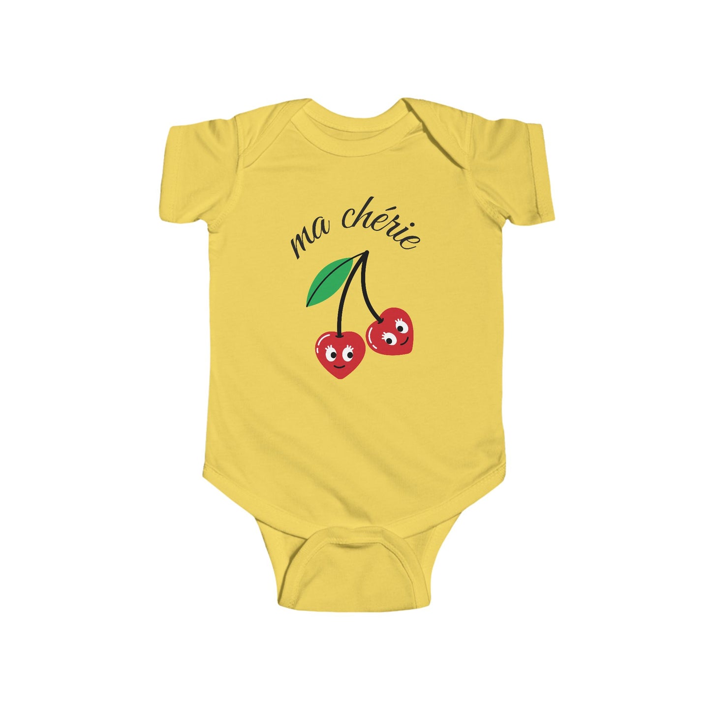 Cute Cherry Infants Bodysuit - "ma chérie" Design