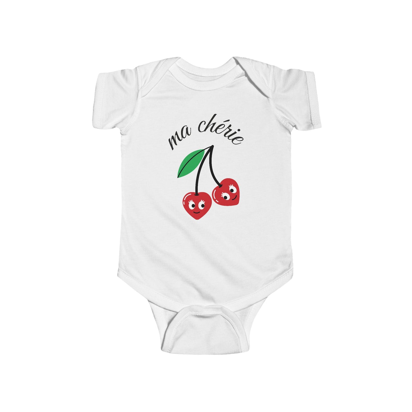 Cute Cherry Infants Bodysuit - "ma chérie" Design