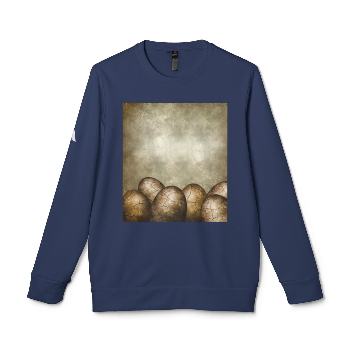 Cozy Artistic Egg Design Unisex Fleece Crewneck Sweatshirt