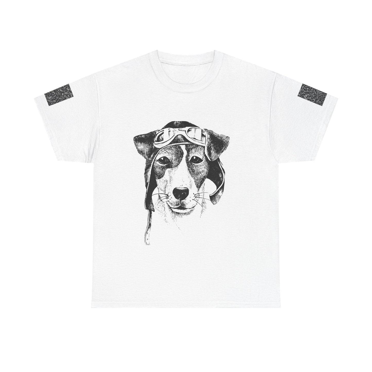 Vintage Aviator Dog Unisex Heavy Cotton Tee