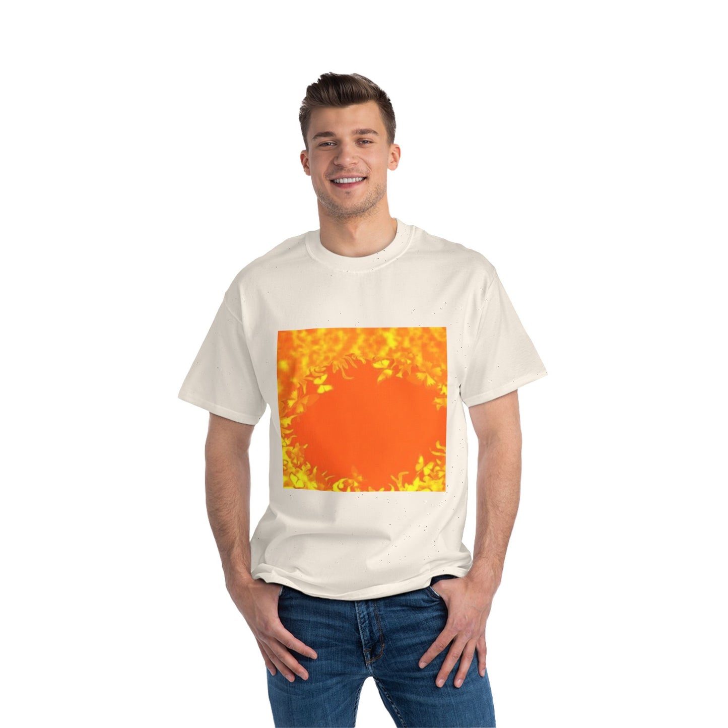 Vibrant Floral Short-Sleeve T-Shirt for Summer Vibes