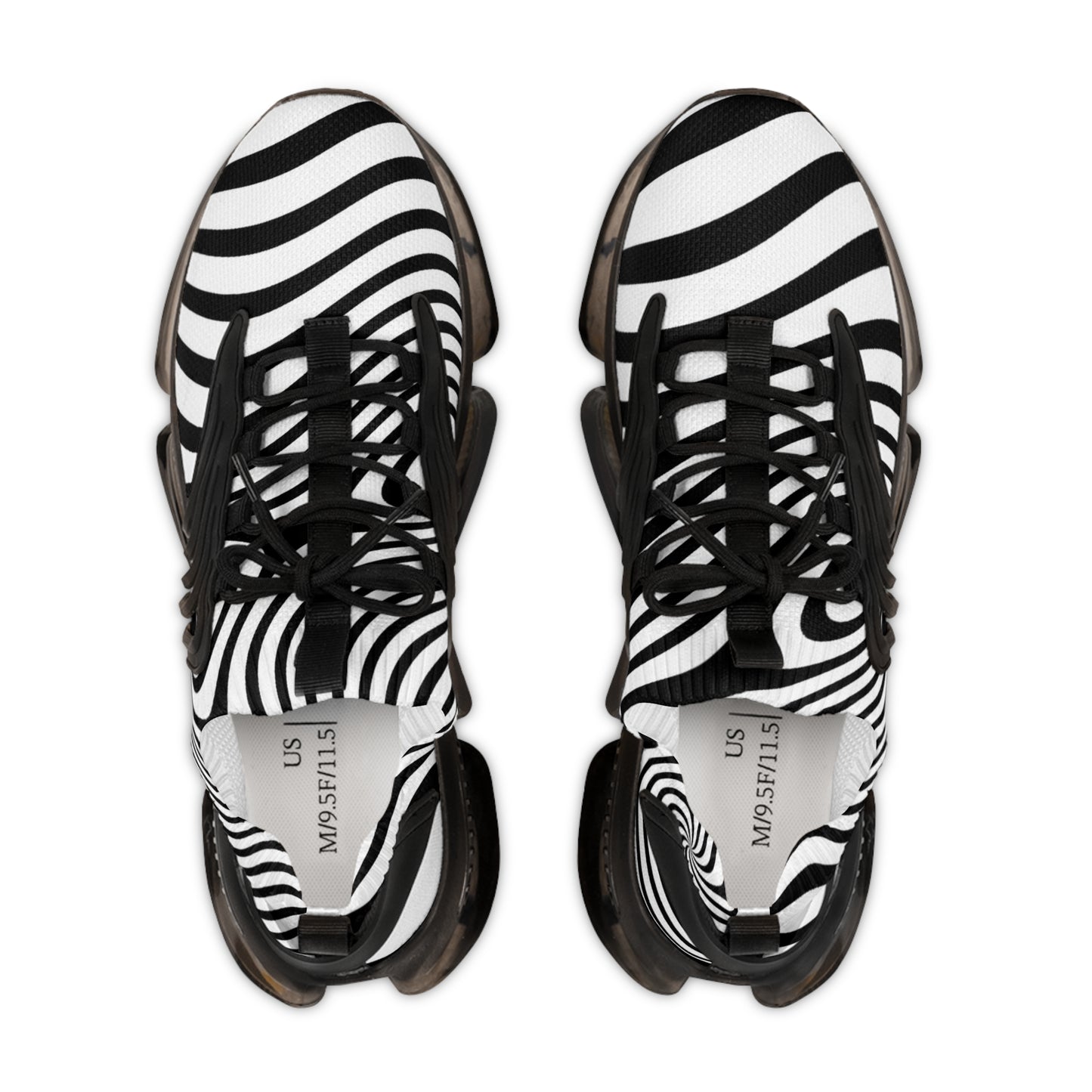 Men's Zebra Striped Mesh Sneakers - Stylish & Breathable Footwear for Every Occasion