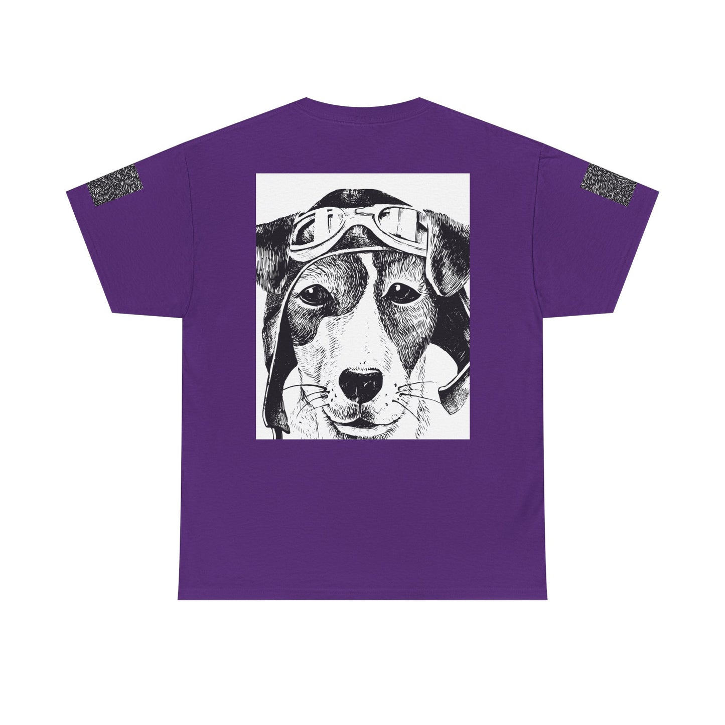 Vintage Aviator Dog Unisex Heavy Cotton Tee