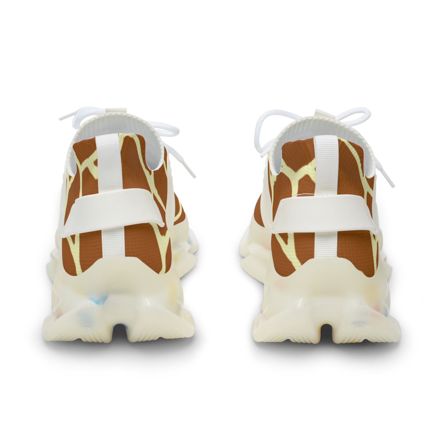 Giraffe Print Mesh Sneakers - Trendy Animal Style for Casual Outings
