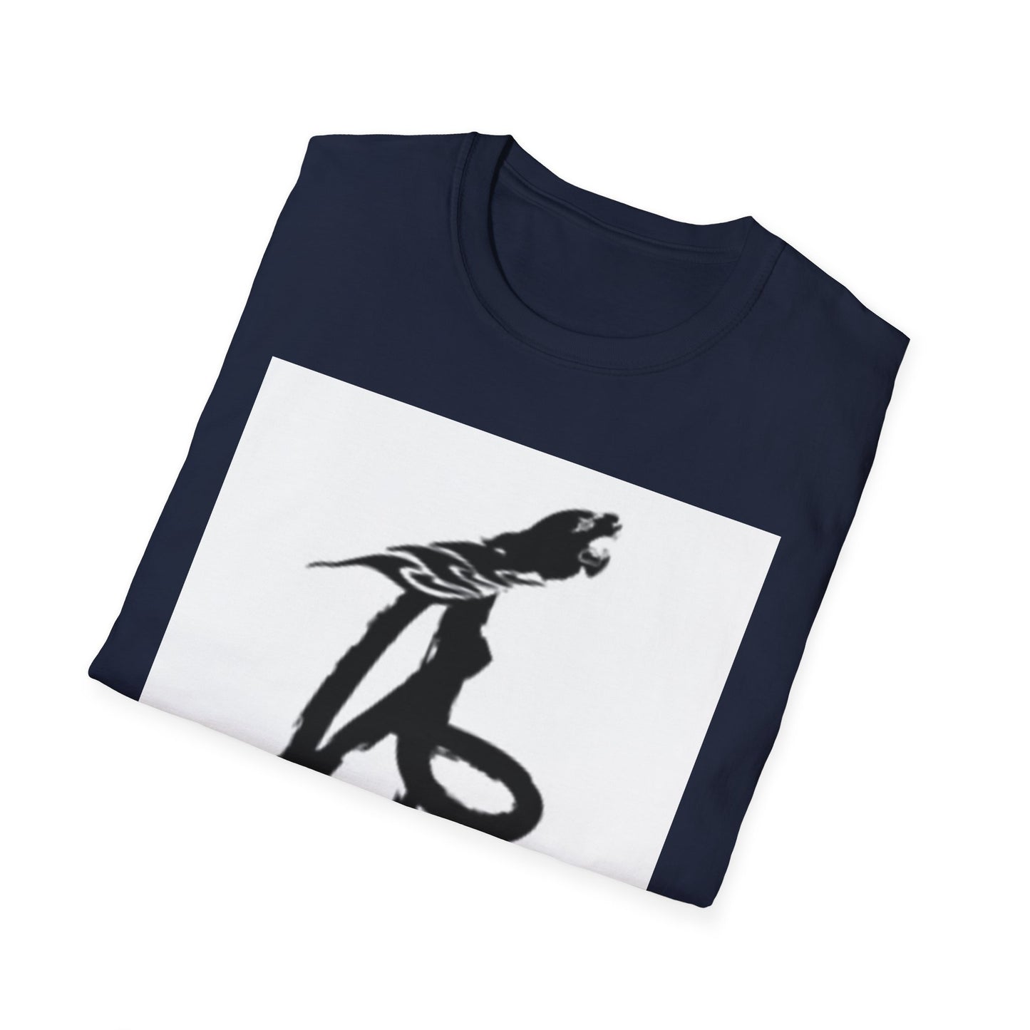 Unisex Softstyle T-Shirt - Black Bird Design for Nature Lovers