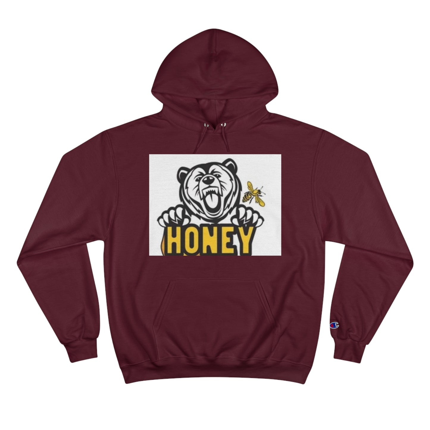 Honey Bear Champion Hoodie - Fun & Cozy Streetwear