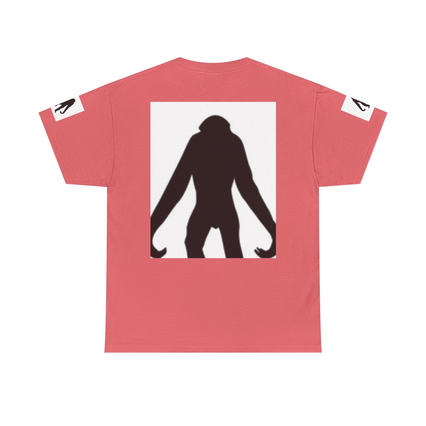 Unisex Heavy Cotton Tee - Bold Monkey Silhouette Tee for Animal Lovers