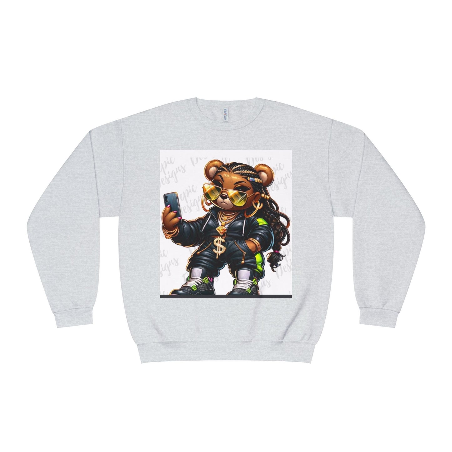 Street Style Bear Crewneck Sweatshirt - Unisex Urban Fashion