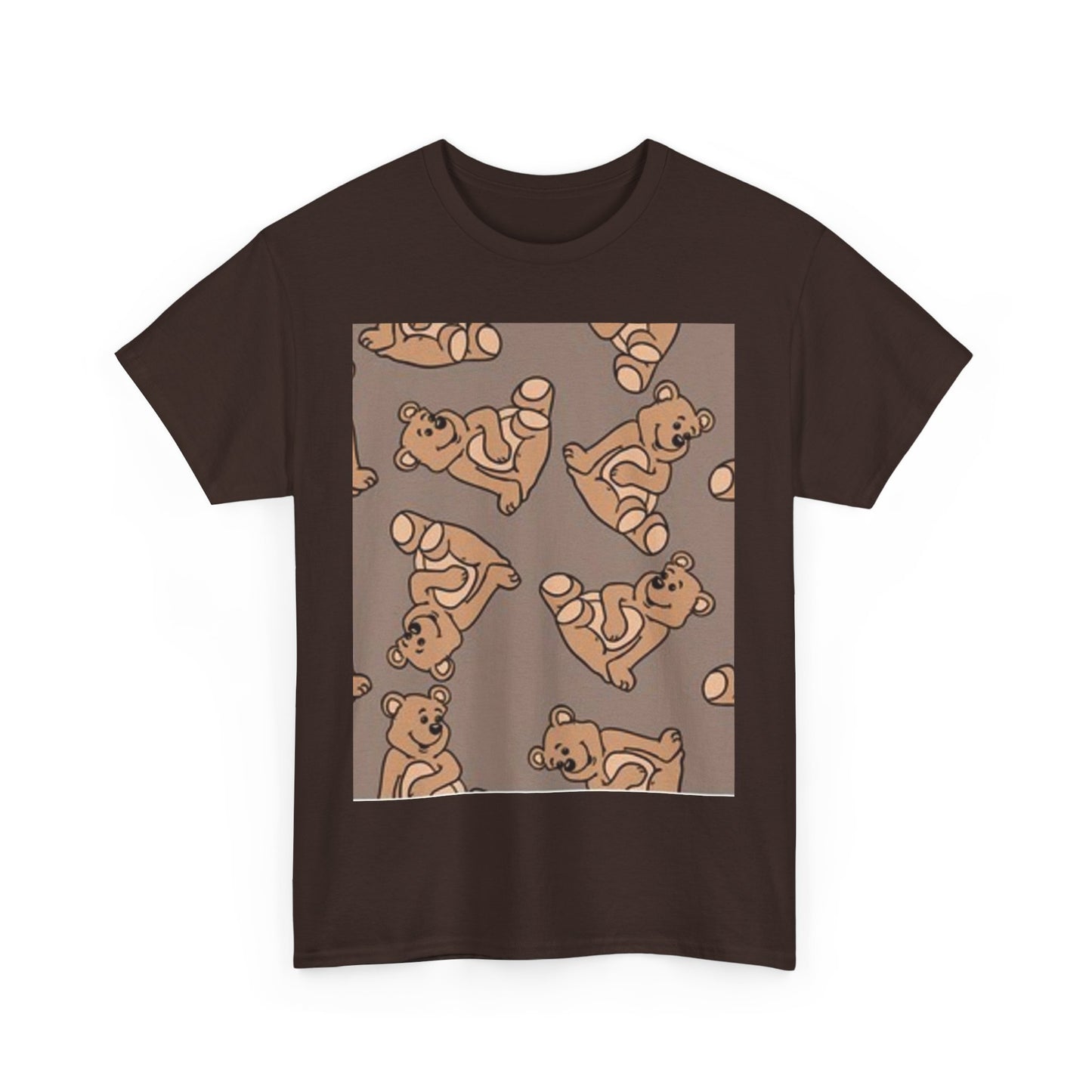 Tropical Bird Pattern Unisex Heavy Cotton Tee - Vibrant Summer Style