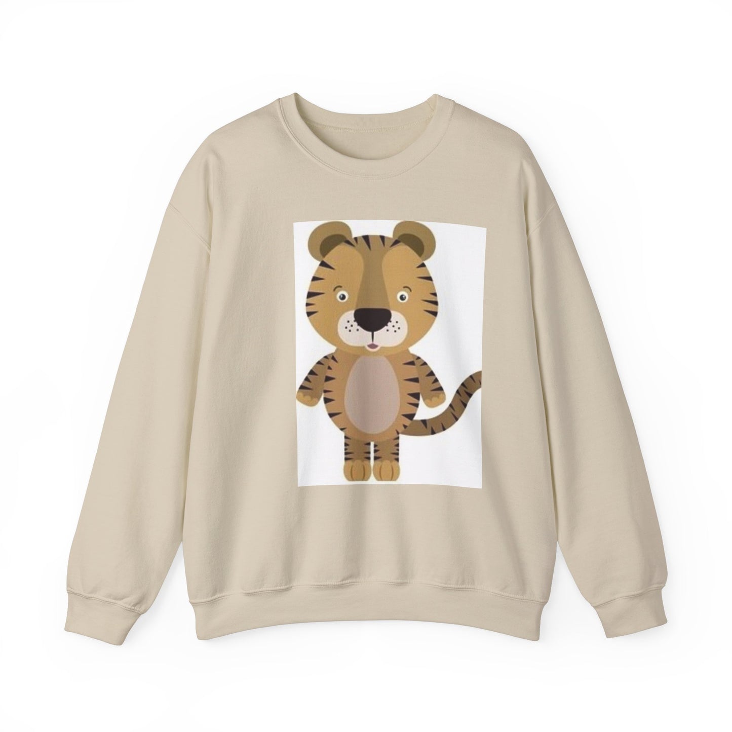 Cute Tiger Design Unisex Heavy Blend Crewneck Sweatshirt
