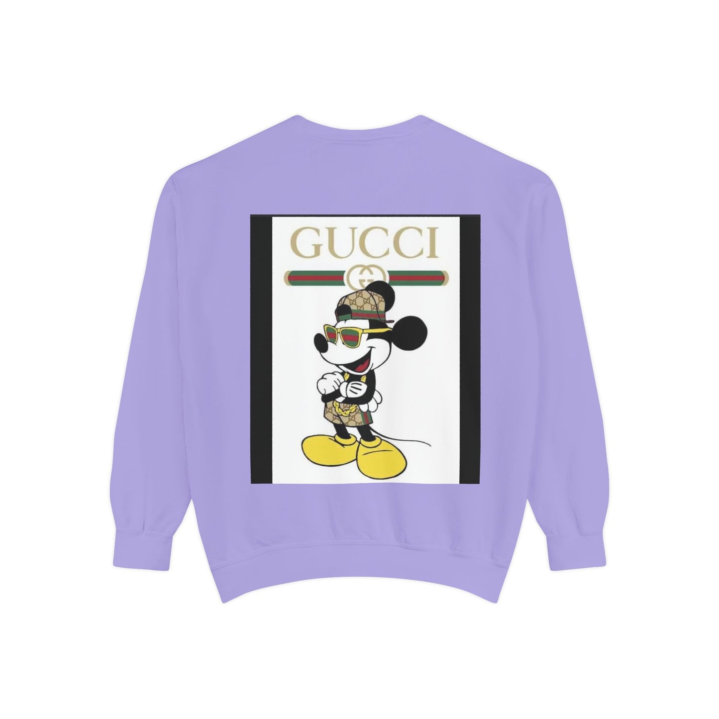 Mickey Mouse Gucci Streetwear Sweatshirt - Unisex Garment-Dyed