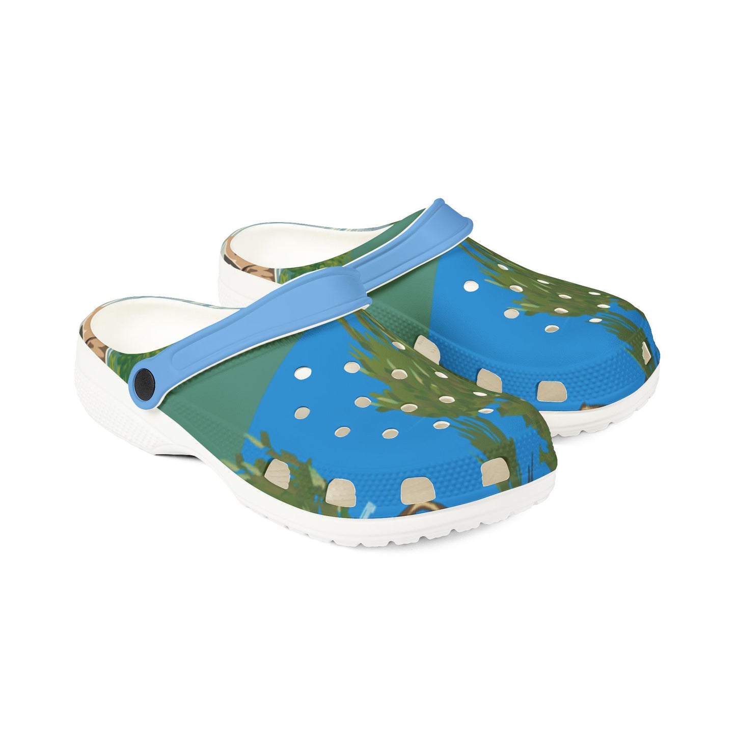 Eco-Friendly EVA Foam Rubber Shoes - Comfortable Garden Clogs with Polka Dots