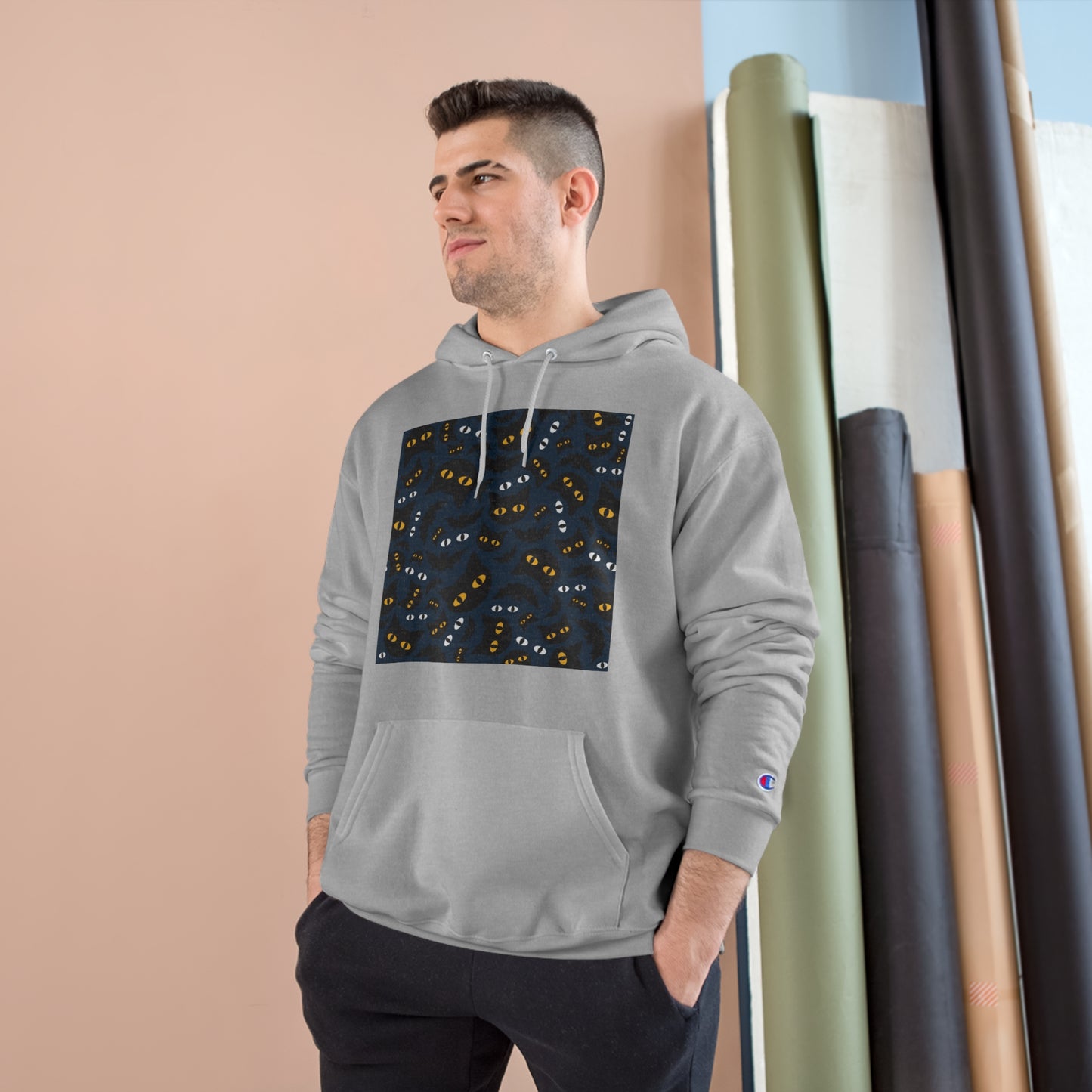 Cozy Cat-Themed Champion Hoodie for Cat Lovers