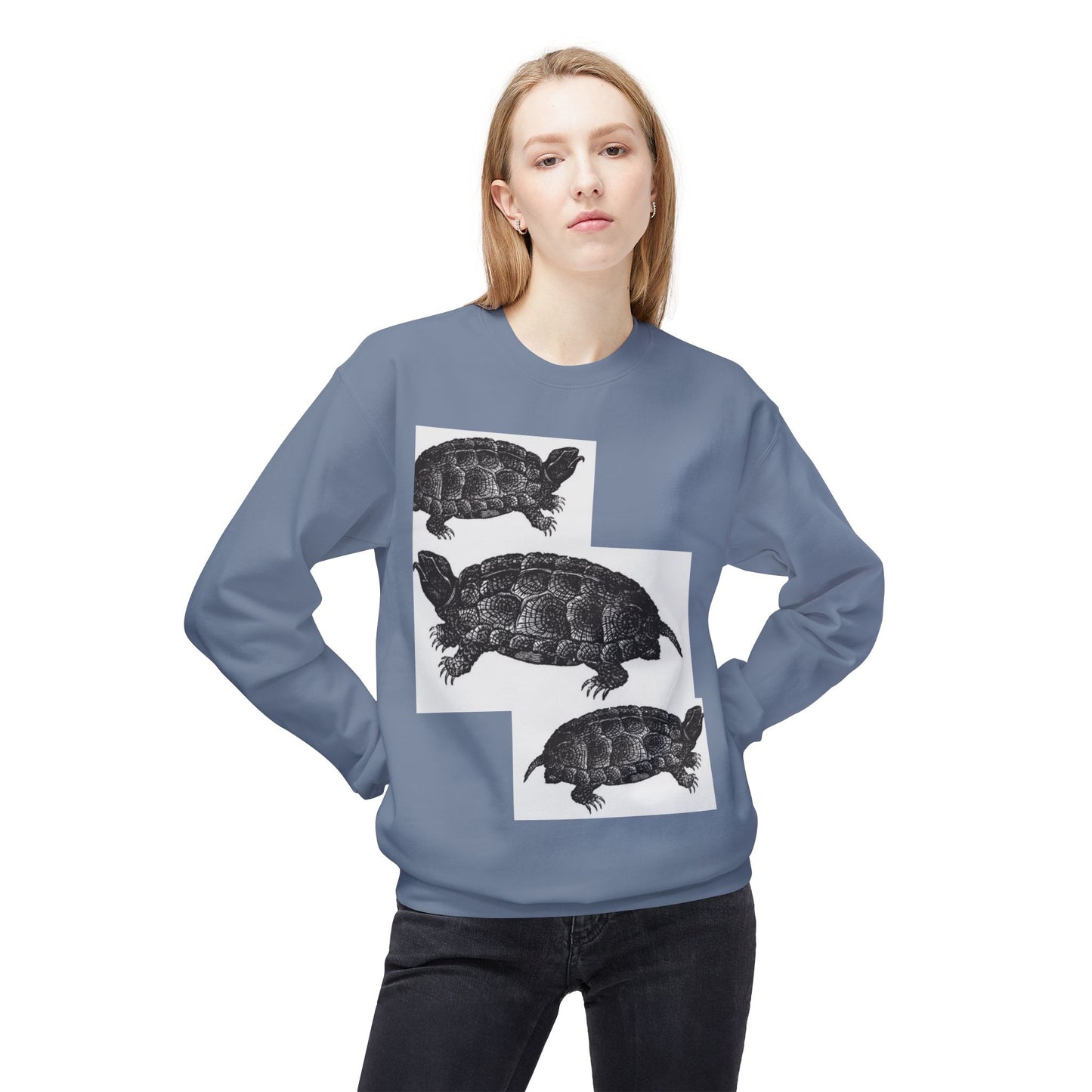 Cozy Turtle Graphic Sweatshirt - Unique Wildlife Apparel