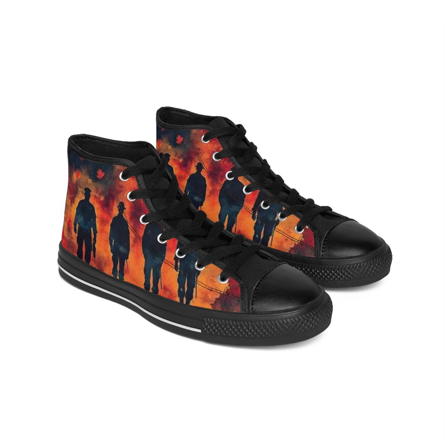 Men's Classic Sneakers - Bold Silhouette Design for Everyday Style