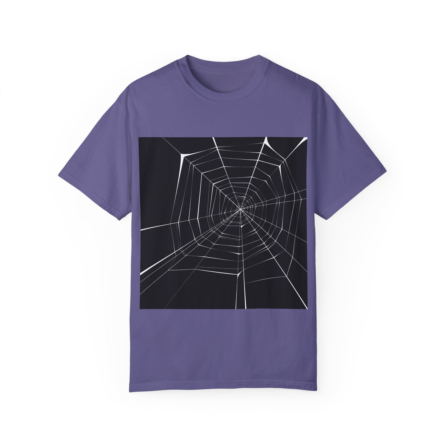Spooky Spider Web Unisex Garment-Dyed T-Shirt
