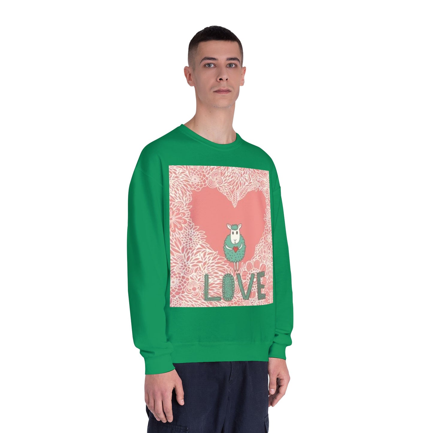 Love-Themed Unisex NuBlend® Crewneck Sweatshirt