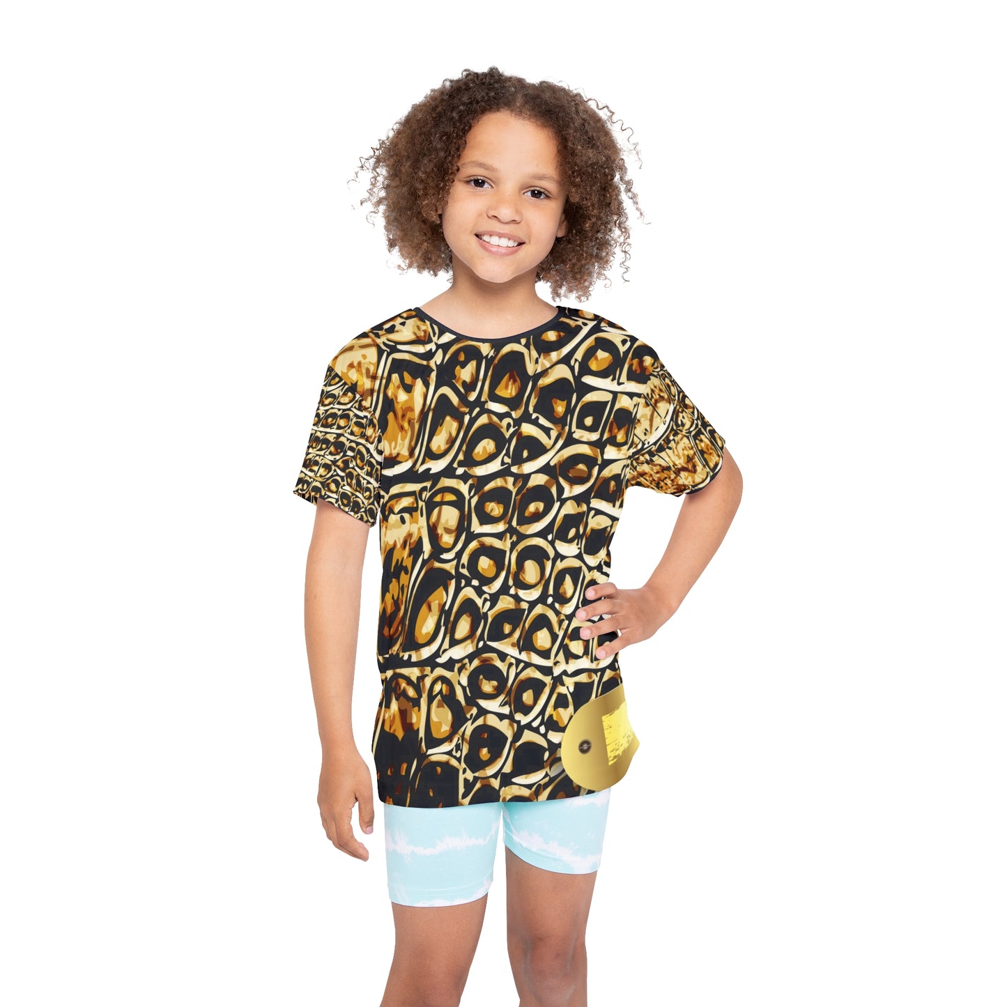 Trendy Kids Sports Jersey - Unique Crocodile Pattern