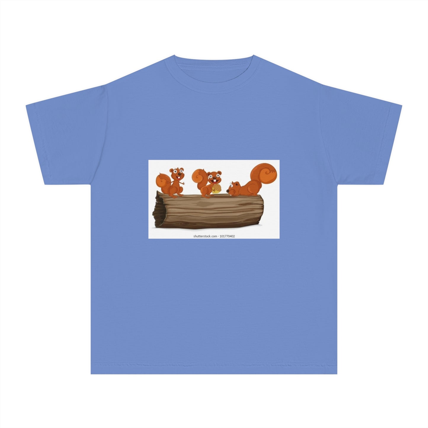 Playful Squirrel Youth Tee - Fun Animal Graphic T-Shirt for Kids