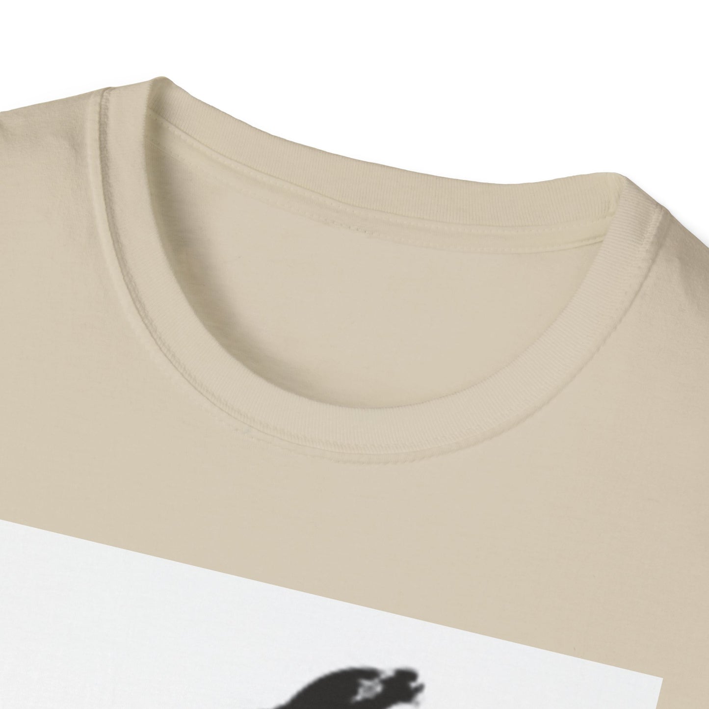 Unisex Softstyle T-Shirt - Black Bird Design for Nature Lovers