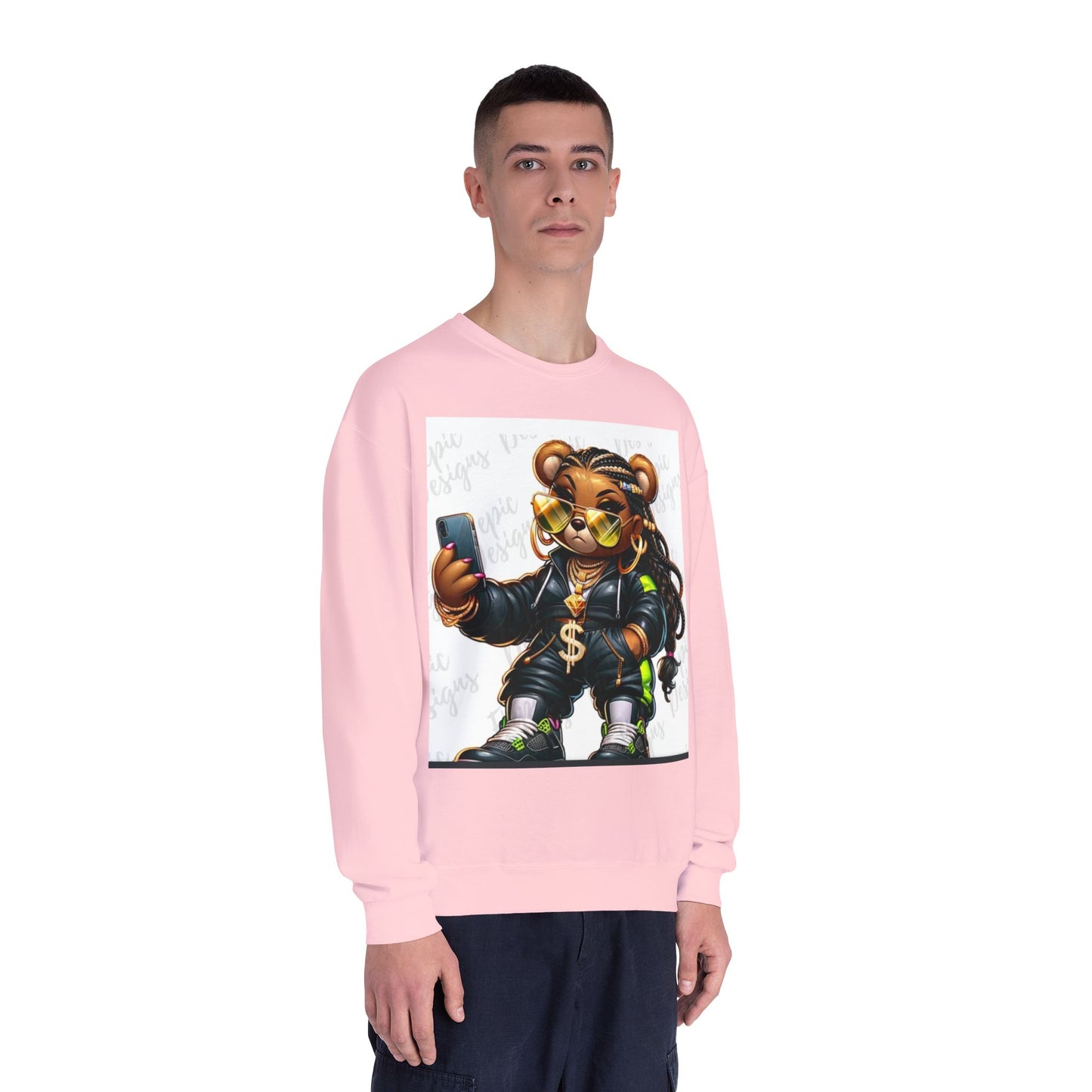 Street Style Bear Crewneck Sweatshirt - Unisex Urban Fashion
