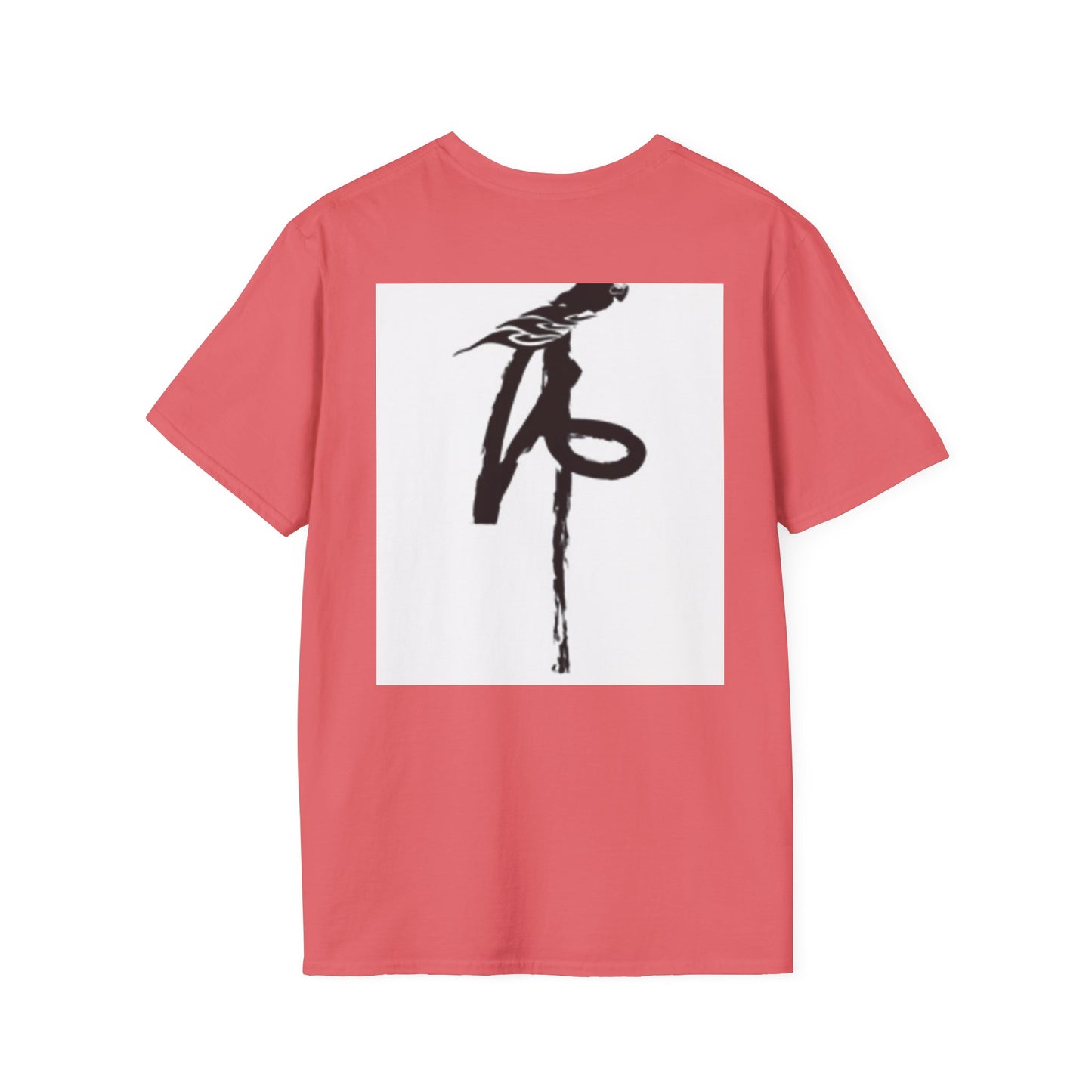 Unisex Softstyle T-Shirt - Black Bird Design for Nature Lovers