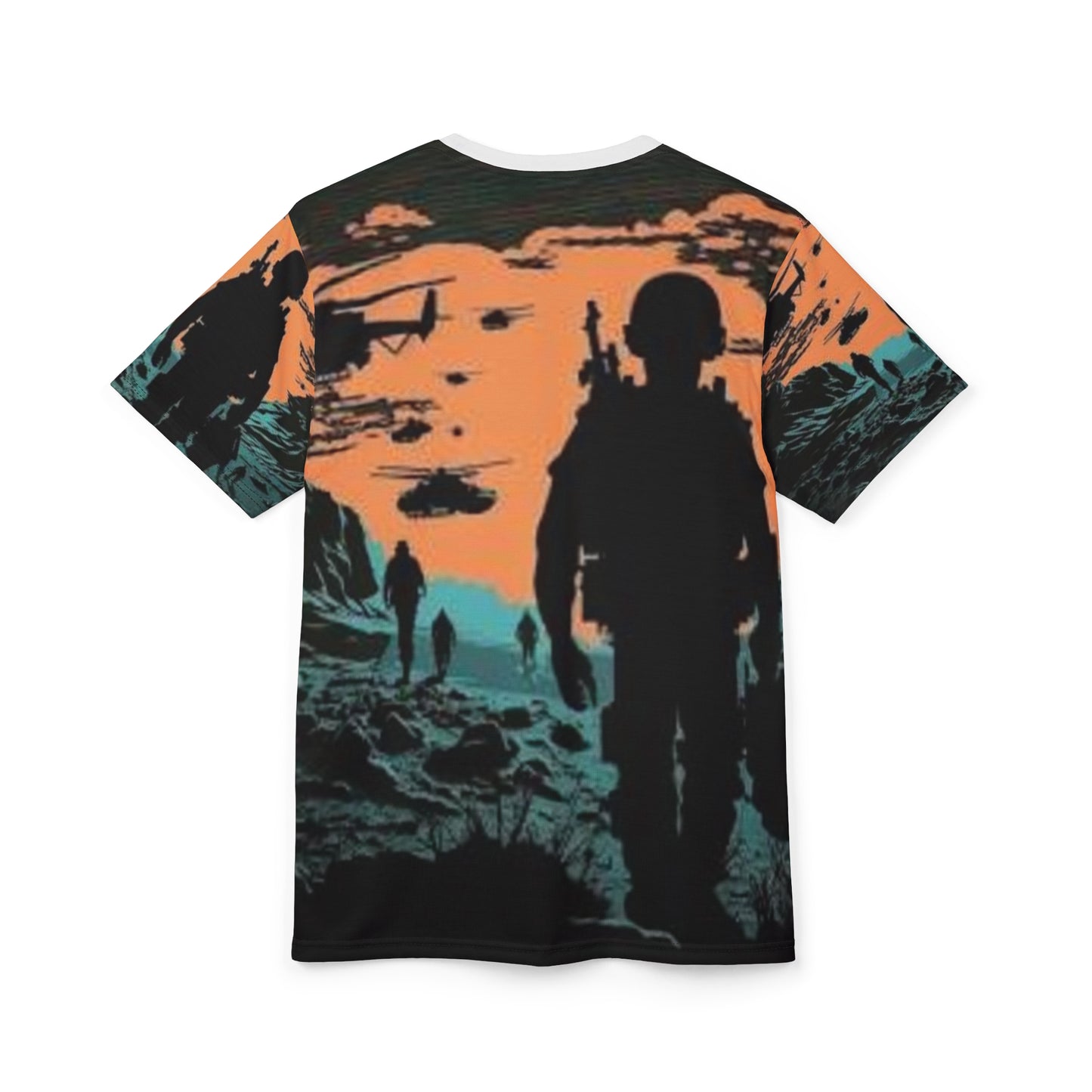 Camo Adventure Unisex Tee - Military Silhouette Design