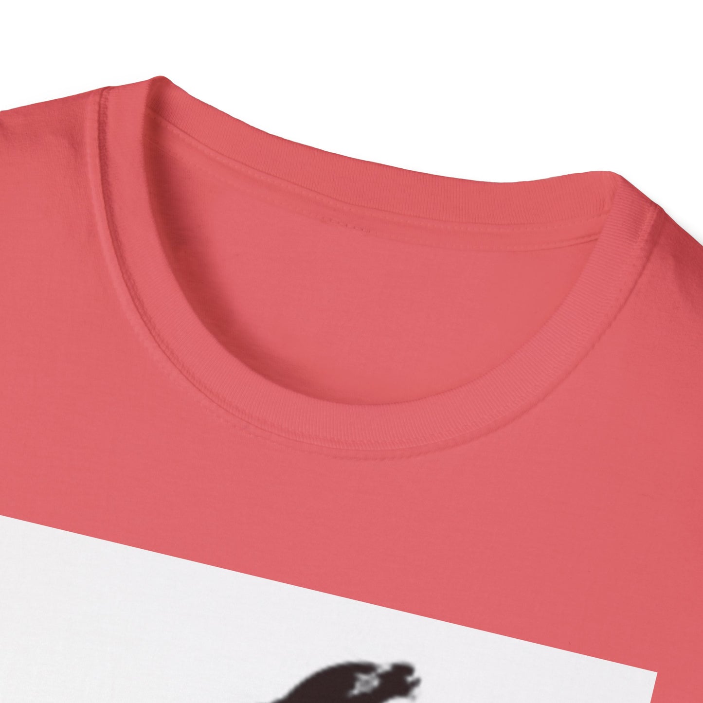 Unisex Softstyle T-Shirt - Black Bird Design for Nature Lovers