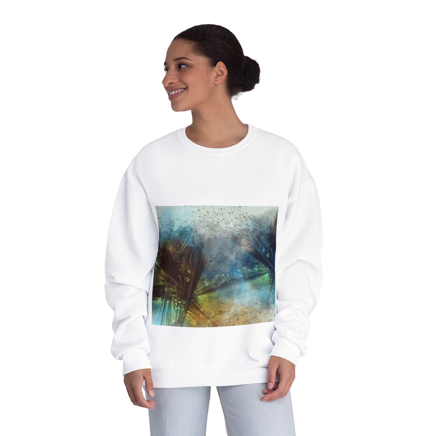 Tranquil Abstract Unisex Crewneck Sweatshirt - Cozy & Artistic