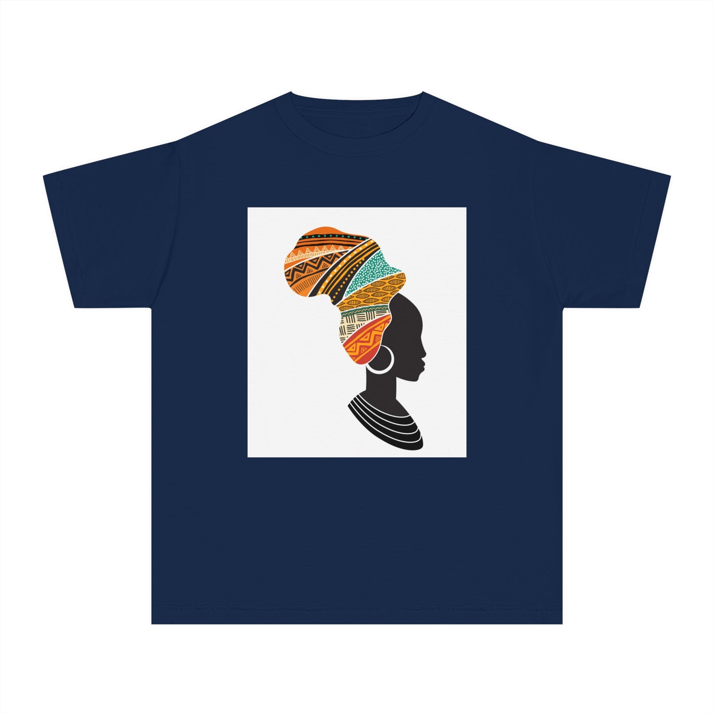 Youth Midweight Tee - African Heritage Design for Creative Kids
