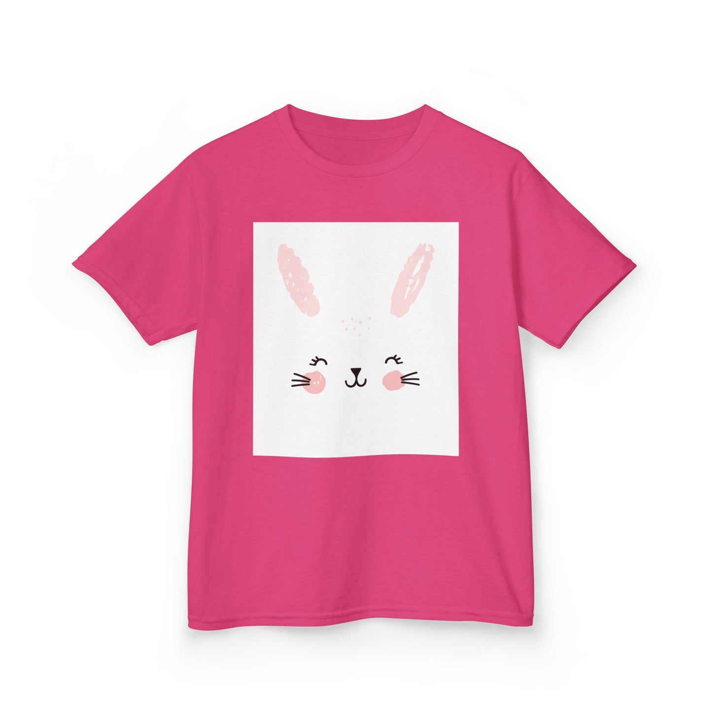 Adorable Bunny Kids Heavy Cotton Tee - Perfect for Easter & Everyday Fun