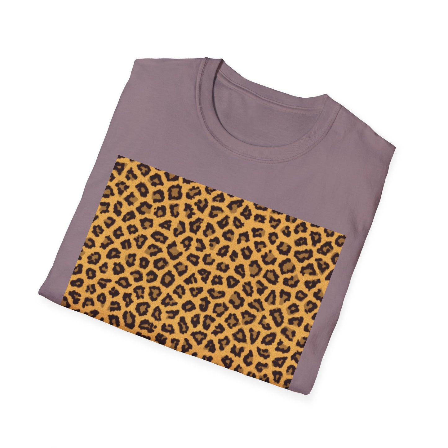 Leopard Print Unisex Softstyle T-Shirt - Trendy Casual Wear