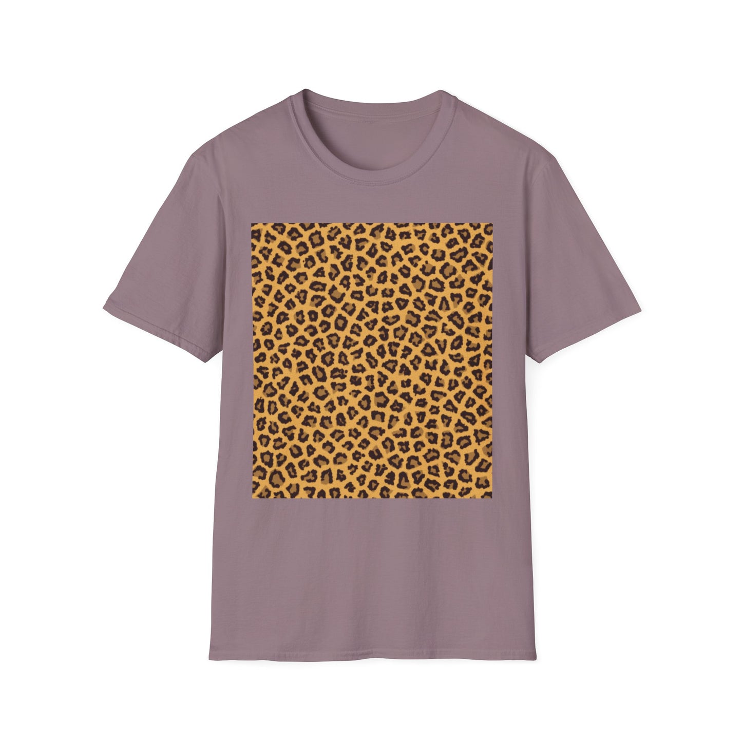 Leopard Print Unisex Softstyle T-Shirt - Trendy Casual Wear