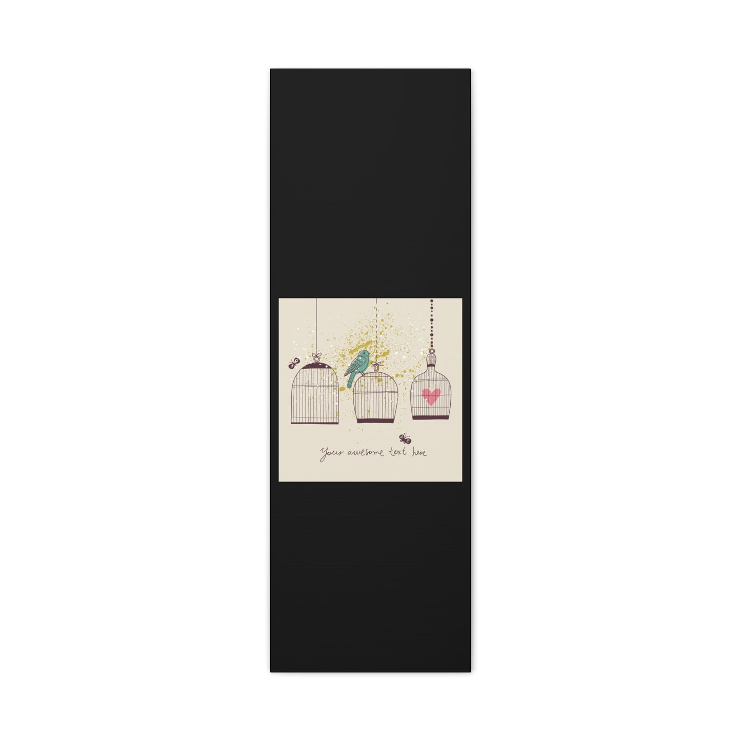Whimsical Birdcage Canvas Wall Art - Personalized Home Decor
