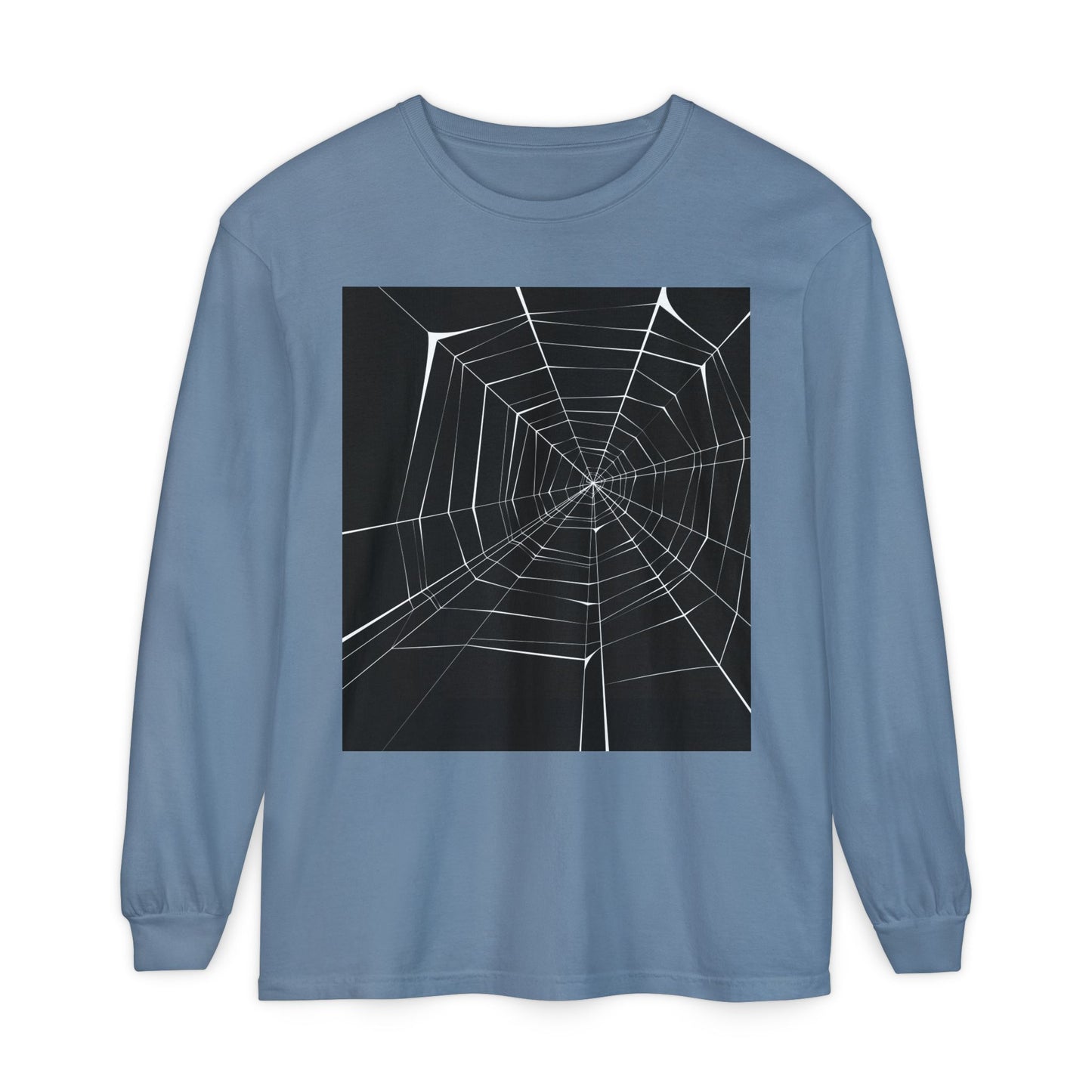 Spooky Spiderweb Long Sleeve T-Shirt - Unisex Halloween Apparel